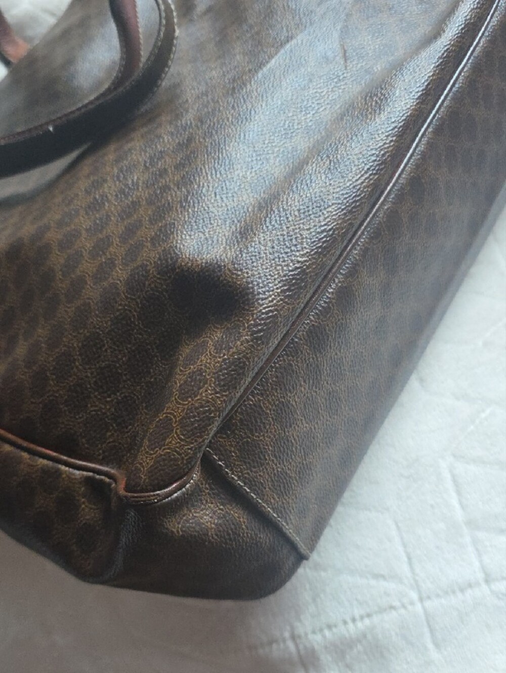 Celine Brown Monogram Tote Bag - Picture 5 of 14